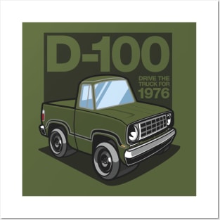 D100 - 1976 (Bright Green Iridescent) Posters and Art